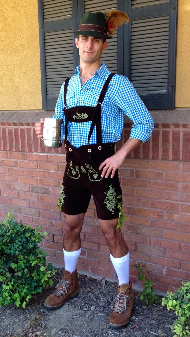 Traditional German Lederhosen costume for Oktoberfest