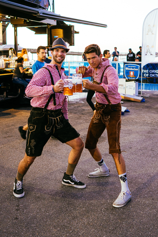 short Lederhosen (knee-length) and long Lederhosen (full-length).