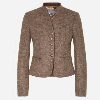 Classic Wool Bavarian Jacket for Women with Elegant Button Details - Mr Lederhosen
