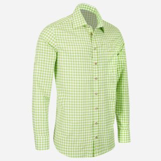 Bavarian Slim Shirt Pine Green - Mr Lederhosen