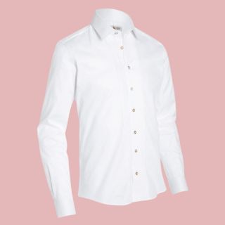 Slim Fit Shirt Moon White - Mr Lederhosen