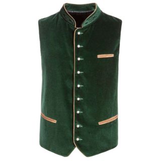 German Men's Green Waistcoat - Mr Lederhosen