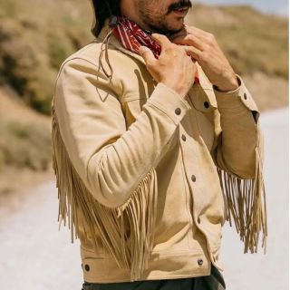 Suede Western Fringe Jacket in Bohemian Style - Mr Lederhosen