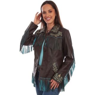 Women's Suede Jacket with Embroidery and Fringe - Mr Lederhosen