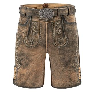 Lederhosen Outfit Baldi Short Light Brown Rustic - Mr Lederhosen