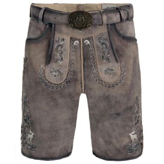 Lederhosen Shorts Danilo in Light Brown Bavarian Style - Mr Lederhosen