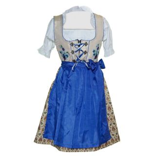 Traditional Dirndl German Midi Dodger Blue - Mr Lederhosen