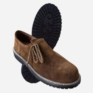  Dark Brown Traditional Bavarian Shoes For Oktoberfest  - Mr Lederhosen