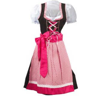Dirndl Dress Pink and Black Bavarian Beauty - Mr Lederhosen