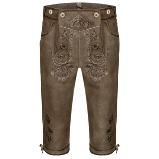 Bundhosen Franz Josef Goatskin Antique Bavarian Style (Moor Brown)