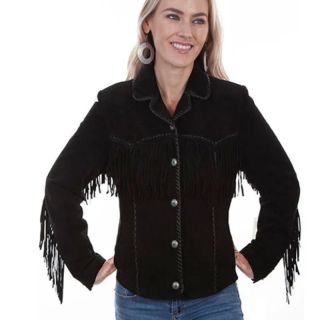 Women's Western Style Jacket with Suede Fringe - Mr Lederhosen