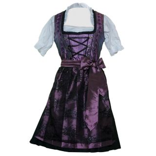 Dirndl Dresses Classic Plum Oktoberfest Authentic - Mr Lederhosen
