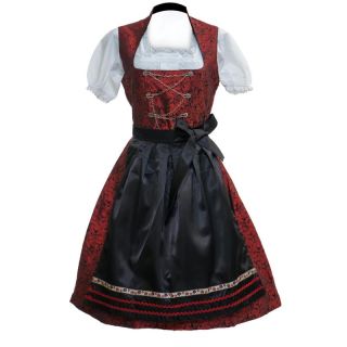 Dirndl Blouse Elegant Elsa-inspired Red Bavarian - Mr Lederhosen