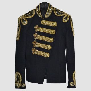 Michael Jackson Black Balmain Golden Jacket - Mr Lederhosen