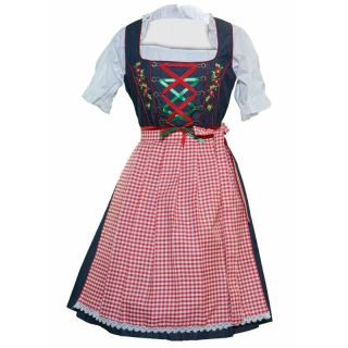 Dirndl Dress Timeless Checkered Red and White - Mr Lederhosen