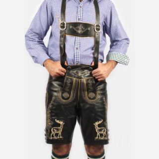 Classic Black Bavarian Lederhosen for You - Lederhosen