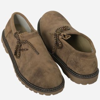 Mens Lederhosen Luxe Bavarian Brown Shoes - Mr Lederhosen