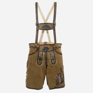 Luxurious Premium Trachten Men’s Lederhosen Tannish Brown - Mr Lederhosen