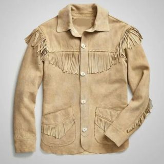 Cowboys Jackets Mens Suede Leather Western Jacket with Fringe - Mr Lederhosen